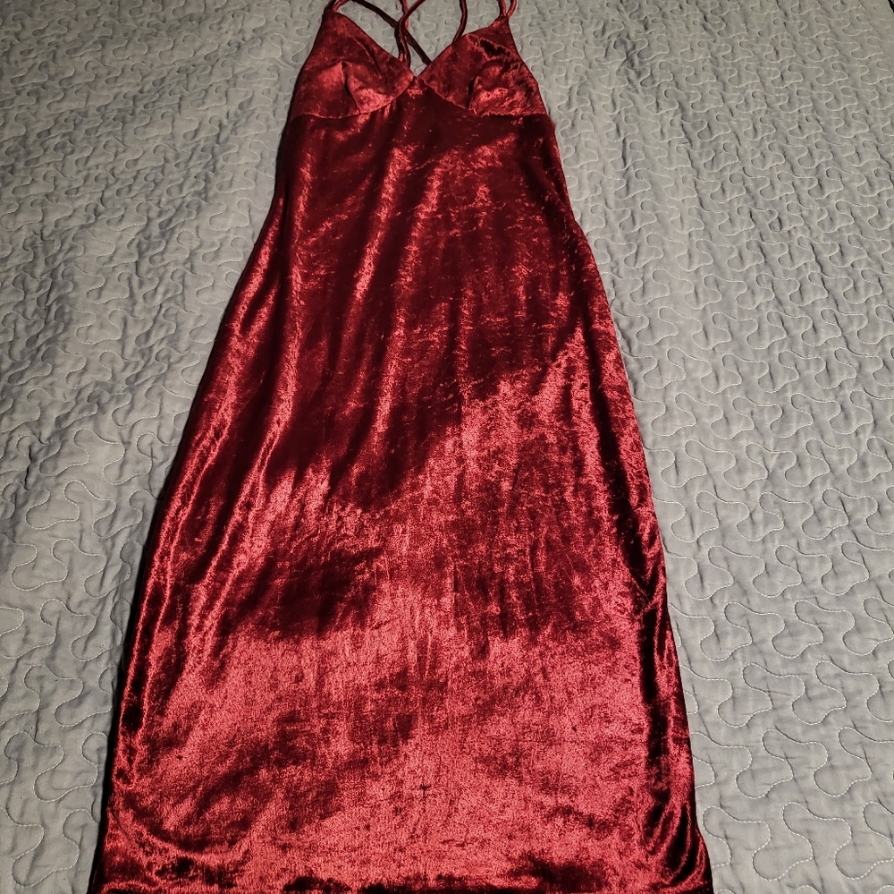 Red Velvet Dress